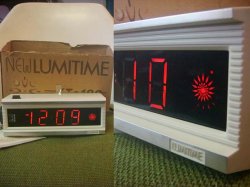 画像1: 70年代LUMITIMEルミタイム 光デジタル時計 田村電機デッドストック