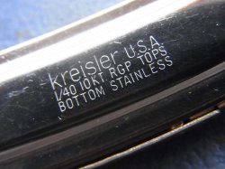 画像1: U.S.Aクライスラー 19mm金張りK10デッド未使用最高級Kreisler