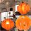 画像1: オレンジのハート形ペンダントライト 東芝 昭和レトロポップ (1)