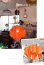 画像5: オレンジのハート形ペンダントライト 東芝 昭和レトロポップ (5)