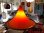 画像3: オレンジ傘 ゴム枠 照明の高さ調整付き　照明　1970年代　昭和レトロ (3)