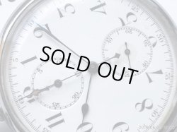 画像3:  ロンジン カラフ 夜光秒時計一型 OH済み クロノグラフ 懐中時計 17石