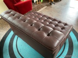 画像6: オールド カリモク ボタン留め 2人掛け ソファー カタカナカリモク