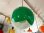 画像6:  チューリップ照明 白＆緑 ナショナル製 昭和レトロ 1970年代 ポップ (6)