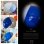 画像2:  チューリップ照明 白＆青 ナショナル製 昭和レトロ 1970年代 ポップ (2)