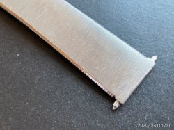 画像3: マルマン1 中留め バネ式ステンレスベルト 18〜21mm 未使用デッドストック70年代