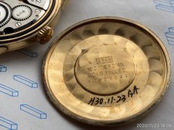 画像8: 最初期？ シチズン クロノメーター 31石 OH済み シチクロ 31石 手巻き 100ミクロ 14K金張り citizen chronometer