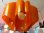 画像2: 東芝 ハート型ペンダントライト オレンジ プラスチック製 昭和レトロ ポップ ビンテージ アンティーク 当時物