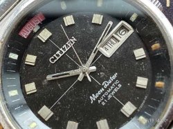 画像2: シチズン セブンスター デラックス マンスリー 黒文字盤 自動巻 OH済み 国産時計博物館