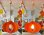 画像1: ヒカリ ペンダントライト オレンジ プラスチック製 昭和レトロ ポップ ビンテージ アンティーク 当時物 (1)