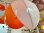 画像6: チューリップ照明3 白＆オレンジ ナショナル製 昭和レトロ 1970年代 ポップ