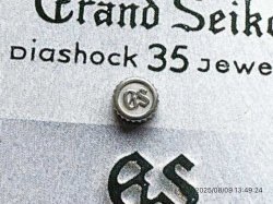 画像1: スレンレス SS 19グランドセイコー 19GS 1964-0010 50W37E 純正 竜頭 デッドストック 未使用