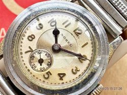 画像2: OH済み デッドストック（新品）メーカー不明 スモセコ クロノメーター 1940年代 文字盤NOBEL 15石 戦前 戦後