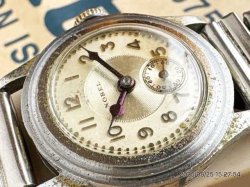 画像4: OH済み デッドストック（新品）メーカー不明 スモセコ クロノメーター 1940年代 文字盤NOBEL 15石 戦前 戦後