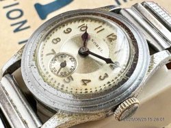 画像5: OH済み デッドストック（新品）メーカー不明 スモセコ クロノメーター 1940年代 文字盤NOBEL 15石 戦前 戦後