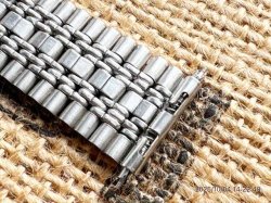 画像5: マルマン16 バネ式 変速9連 ステンレスベルト 18〜21mm 未使用デッドストック1970年
