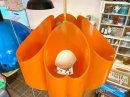 画像: 東芝 ハート型ペンダントライト オレンジ  プラスチック製 昭和レトロ