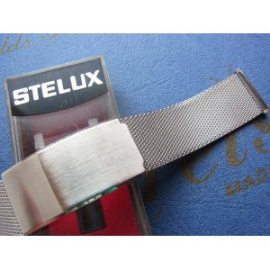 画像: ステラックス(STELUX)3 ステンレスベルト20mm 未使用デッドストック