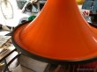 画像5: オレンジ傘 ゴム枠 照明の高さ調整付き　照明　1970年代　昭和レトロ