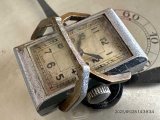 画像: OH済み メーカー不明 スイス製 1940年代 変わりケース メンズ 戦前 戦後