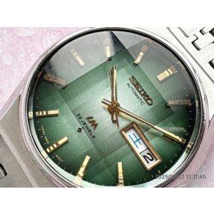 画像: 調整済み セイコー 56LM ロードマチック 9面カットガラス純正新品 純正ブレス 5606-8110
