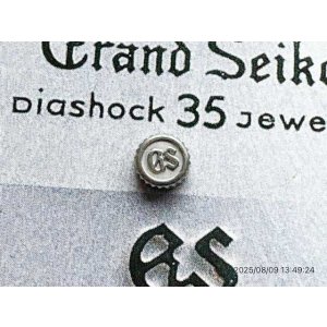 画像: スレンレス SS 19グランドセイコー 19GS 1964-0010 50W37E 純正 竜頭 デッドストック 未使用