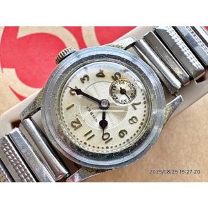 画像: OH済み デッドストック（新品）メーカー不明 スモセコ クロノメーター 1940年代 文字盤NOBEL 15石 戦前 戦後