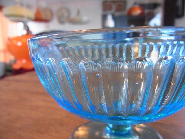 画像2: 青ガラスコップ　アイスクリーム　カキ氷　レトロ