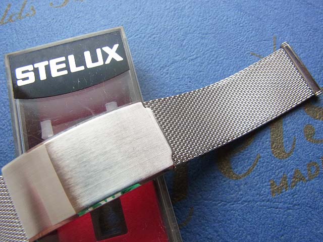 画像1: ステラックス(STELUX)3 ステンレスベルト20mm 未使用デッドストック