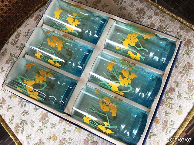 画像1: アデリアガラス 里の春  バラ売り 未使用 6ピース