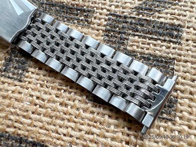 画像2: マルマン12 バネ式9連 ステンレスベルト 18〜22mm 未使用デッドストック70年代