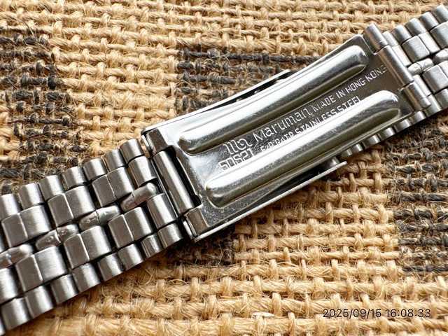 画像5: マルマン10 バネ式5連ステンレスベルト 18〜21mm 未使用デッドストック1970年代