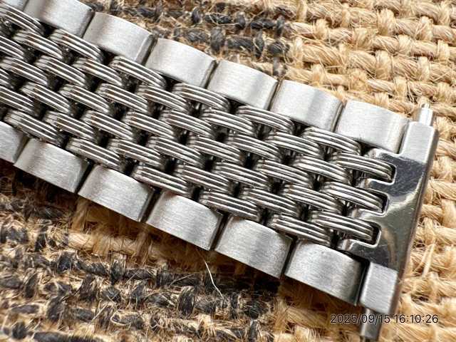 画像4: マルマン12 バネ式9連 ステンレスベルト 18〜22mm 未使用デッドストック70年代