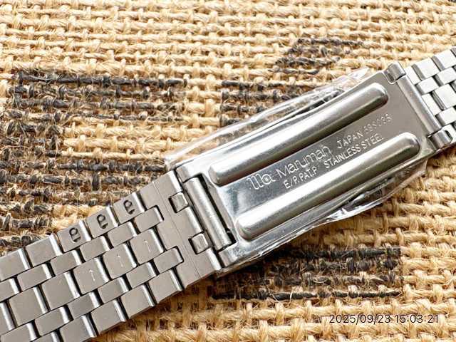 画像5: マルマン13 バネ式7連ステンレスベルト 18〜21mm 未使用デッドストック1970年代 