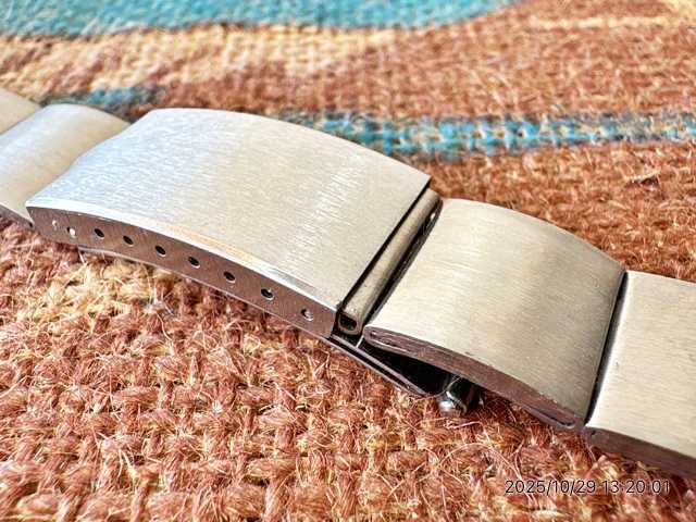 画像4: マルマン19 和製ザリガニベルト バネ式 ステンレスベルト 18〜21mm 未使用デッドストック1970年代