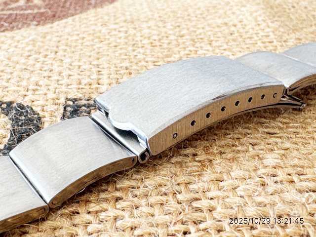 画像5: マルマン19 和製ザリガニベルト バネ式 ステンレスベルト 18〜21mm 未使用デッドストック1970年代