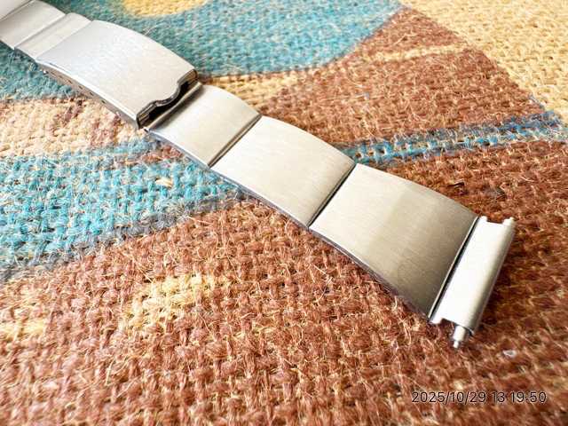 画像3: マルマン19 和製ザリガニベルト バネ式 ステンレスベルト 18〜21mm 未使用デッドストック1970年代