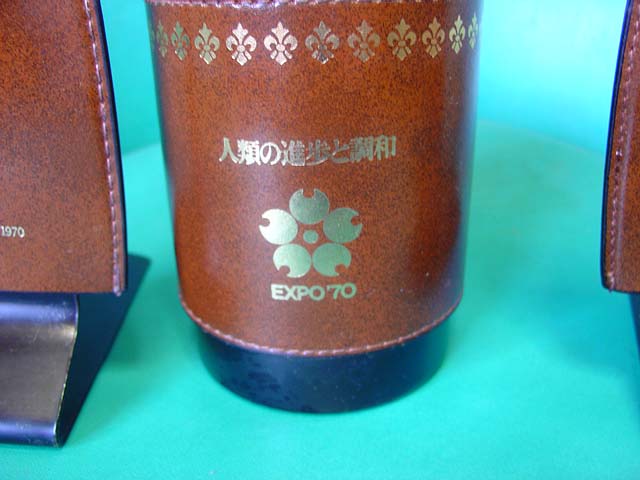 画像: 1970年 大阪万博 EXPO'70 ブックエンド.ペン立て 箱付き デッドストック 岡本太郎